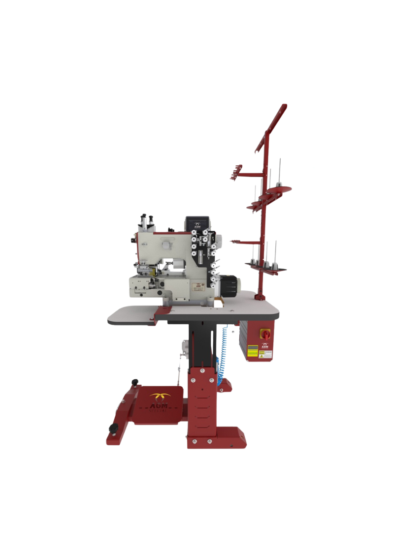 KM 930 GD-T3 Waistband Sewing Machine 6-Needle Wide 1600pcs/8h