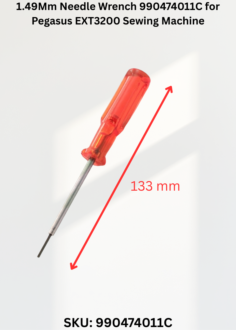 1.49Mm Needle Wrench 990474011C for Pegasus EXT3200 Sewing Machine