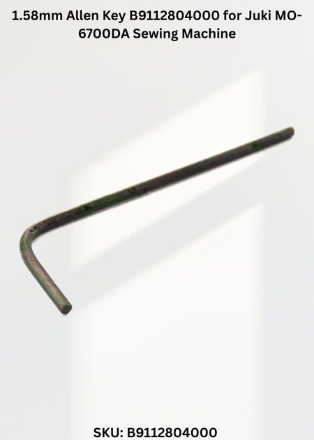 1.58mm Allen Key B9112804000 for Juki MO-6700DA Sewing Machine