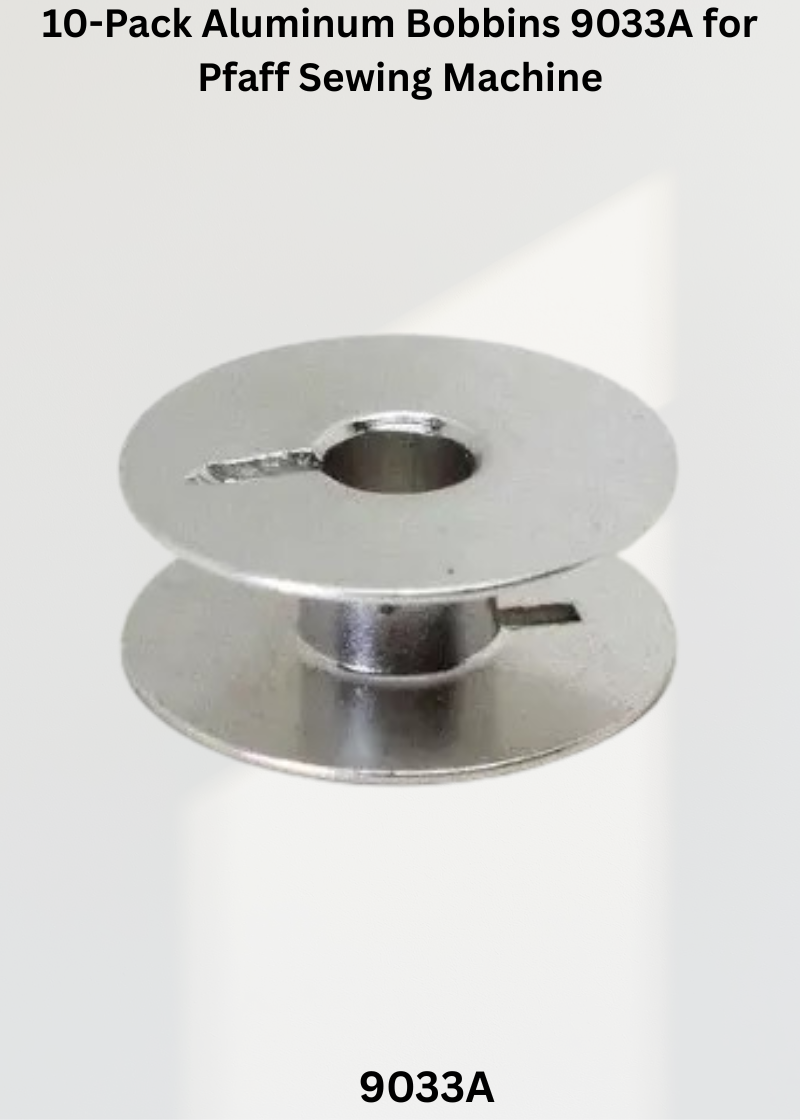 10-Pack Aluminum Bobbins 9033A for Pfaff Sewing Machines