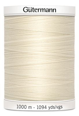 Gutermann Sew All Thread 1000m 5ct Eggshell