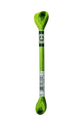 DMC Thread Satin Floss 8.7yd 6ct - Tarragon