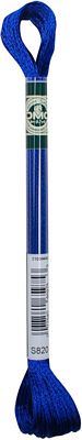 DMC Thread Satin Floss 8.7yd 6ct - Royal Blue