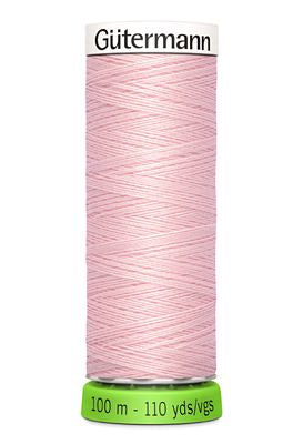 Gutermann Recycled Sew All Thread 100m 5ct Petal Pink