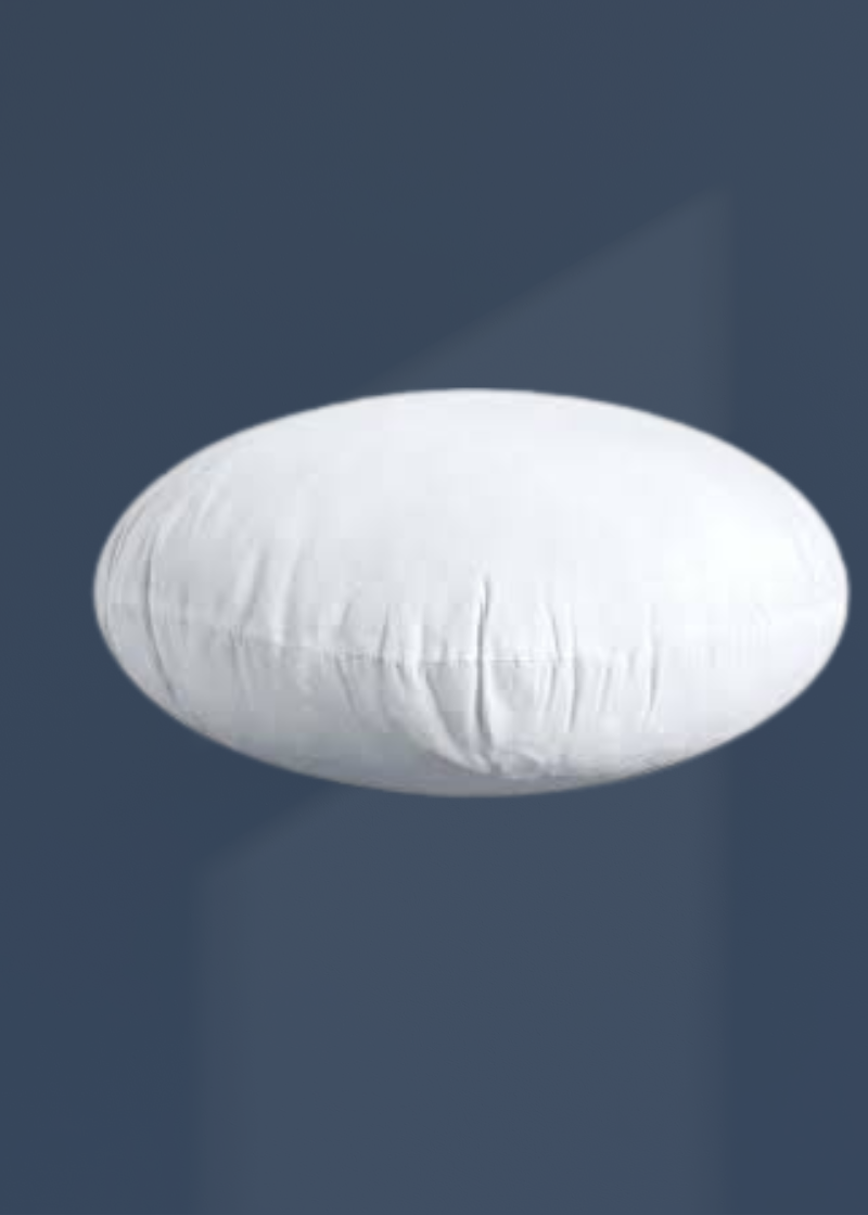 100% Polyester Non-Woven Round Pillow Insert - 14" - White