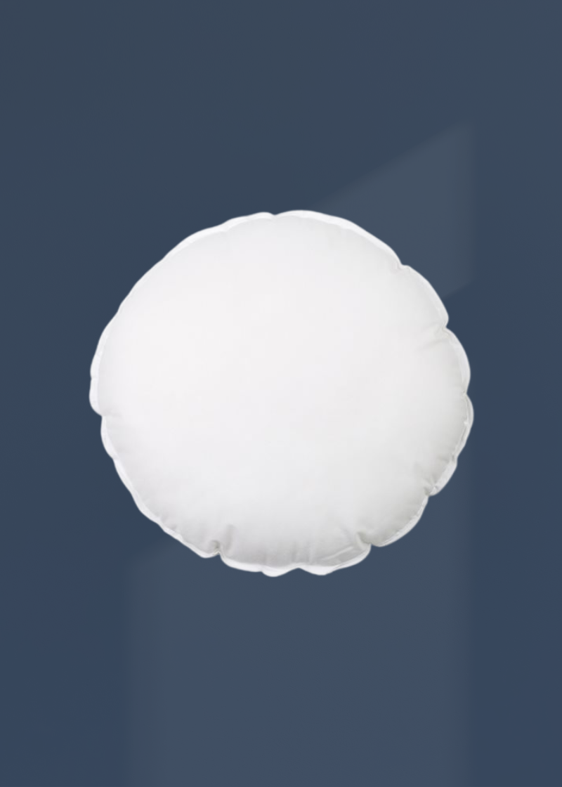 100% Polyester Round Pillow Insert - 14" - White