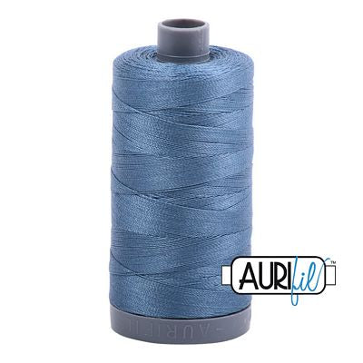Aurifil Cotton Mako Thread 28wt 820yd 6ct Blue Gray