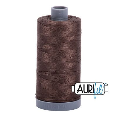 Aurifil Cotton Mako Thread 28wt 820yd 6ct Bark