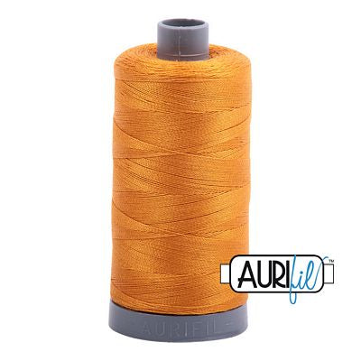 Aurifil Cotton Mako Thread 28wt 820yd 6ct Orange Mustard