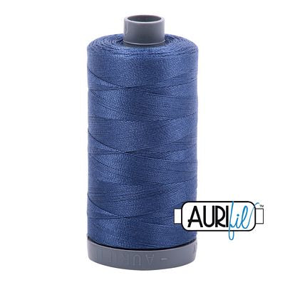 Aurifil Cotton Mako Thread 28wt 820yd 6ct Steel Blue
