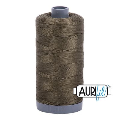 Aurifil Cotton Mako Thread 28wt 820yd 6ct Army Green