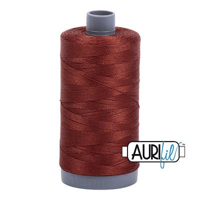 Aurifil Cotton Mako Thread 28wt 820yd 6ct Copper Brown
