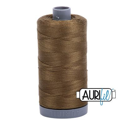 Aurifil Cotton Mako Thread 28wt 820yd 6ct Dark Olive