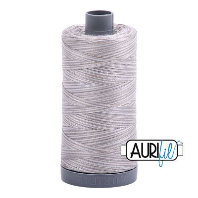 Aurifil Vari Mako Thread 28wt 820yd 6ct Silver Fox