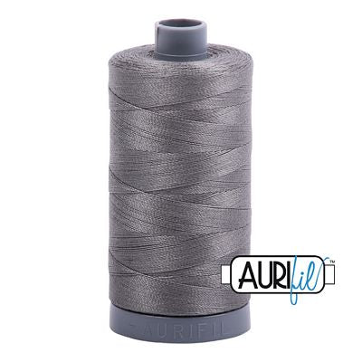 Aurifil Cotton Mako Thread 28wt 820yd 6ct Gray Smoke
