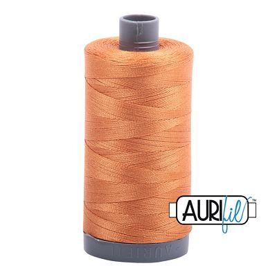 Aurifil Cotton Mako Thread 28wt 820yd 6ct Medium Orange