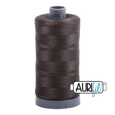 Aurifil Cotton Mako Thread 28wt 820yd 6ct Asphalt
