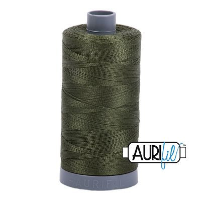 Aurifil Cotton Mako Thread 28wt 820yd 6ct Medium Green