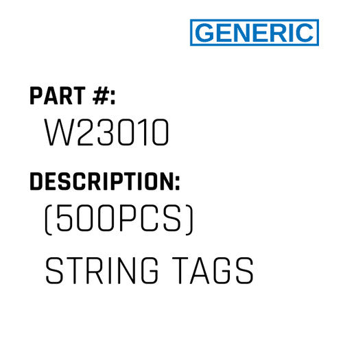 (500Pcs) String Tags - Generic #W23010