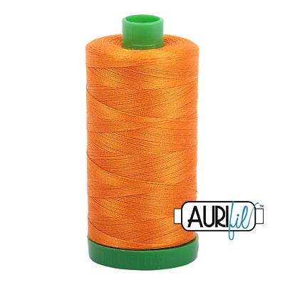 Aurifil Cotton Mako Thread 40wt 1000m 6ct Bright Orange