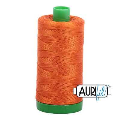 Aurifil Cotton Mako Thread 40wt 1000m 6ct Orange