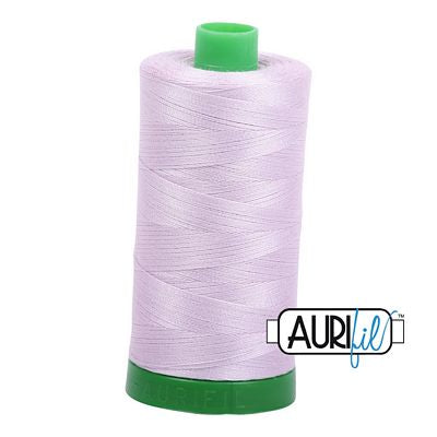 Aurifil Cotton Mako Thread 40wt 1000m 6ct Pale Lilac