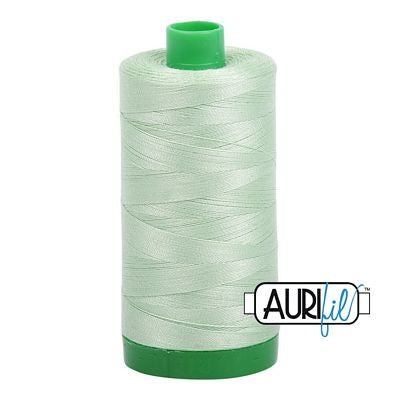 Aurifil Cotton Mako Thread 40wt 1000m 6ct Pale Green