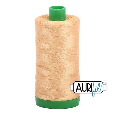 Aurifil Cotton Mako Thread 40wt 1000m 6ct Ocher Yellow