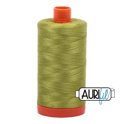 Aurifil Cotton Mako Thread 50wt 1300m 6ct Light Leaf Green