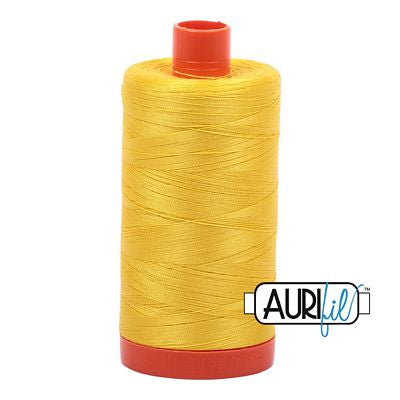Aurifil Cotton Mako Thread 50wt 1300m 6ct Canary