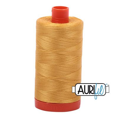 Aurifil Cotton Mako Thread 50wt 1300m 6ct Tarnished Gold