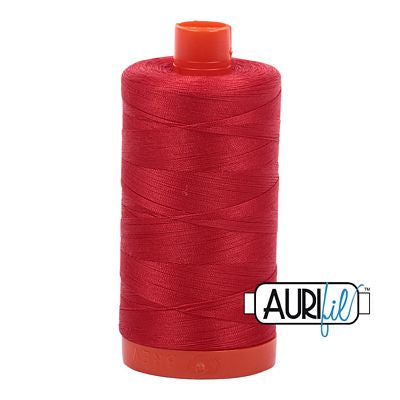 Aurifil Cotton Mako Thread 50wt 1300m 6ct Lobster Red