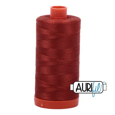 Aurifil Cotton Mako Thread 50wt 1300m 6ct Terracotta