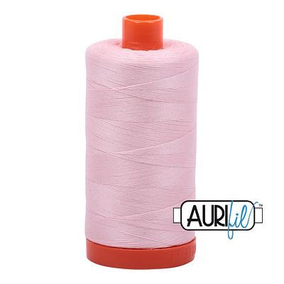 Aurifil Cotton Mako Thread 50wt 1300m 6ct Pale Pink
