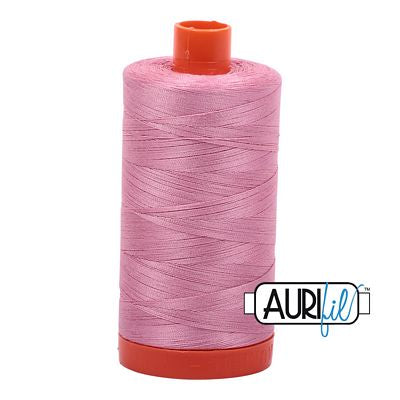 Aurifil Cotton Mako Thread 50wt 1300m 6ct Antique Rose