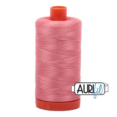 Aurifil Cotton Mako Thread 50wt 1300m 6ct Peachy Pink