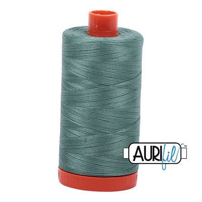 Aurifil Cotton Mako Thread 50wt 1300m 6ct Medium Juniper