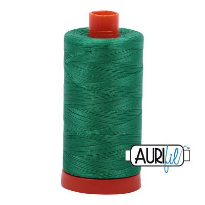 Aurifil Cotton Mako Thread 50wt 1300m 6ct Emerald