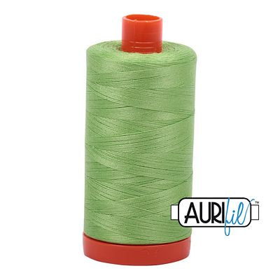 Aurifil Cotton Mako Thread 50wt 1300m 6ct Shining Green