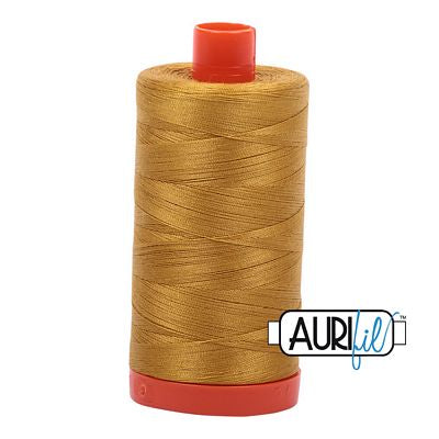 Aurifil Cotton Mako Thread 50wt 1300m 6ct Mustard