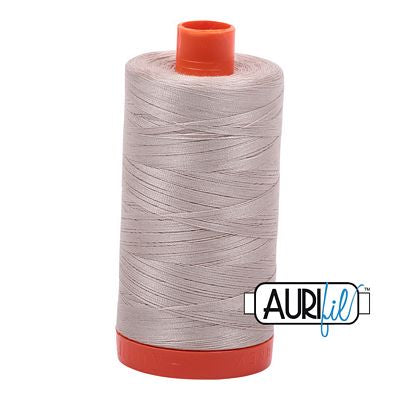 Aurifil Cotton Mako Thread 50wt 1300m 6ct Pewter