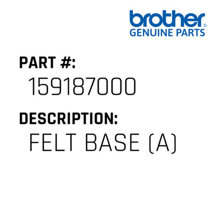 Felt Base (A) - Brother #159187000