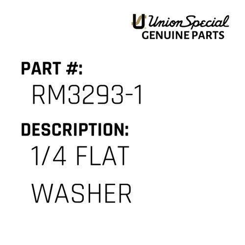 1/4 Flat Washer - Union Special #RM3293-1