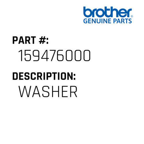Washer - Brother #159476000