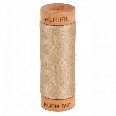 Aurifil Cotton Mako Thread 80wt 280m Sand