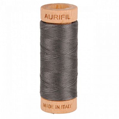 Aurifil Cotton Mako Thread 80wt 280m Pewter