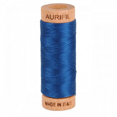 Aurifil Cotton Mako Thread 80wt 280m Medium Delft Blue