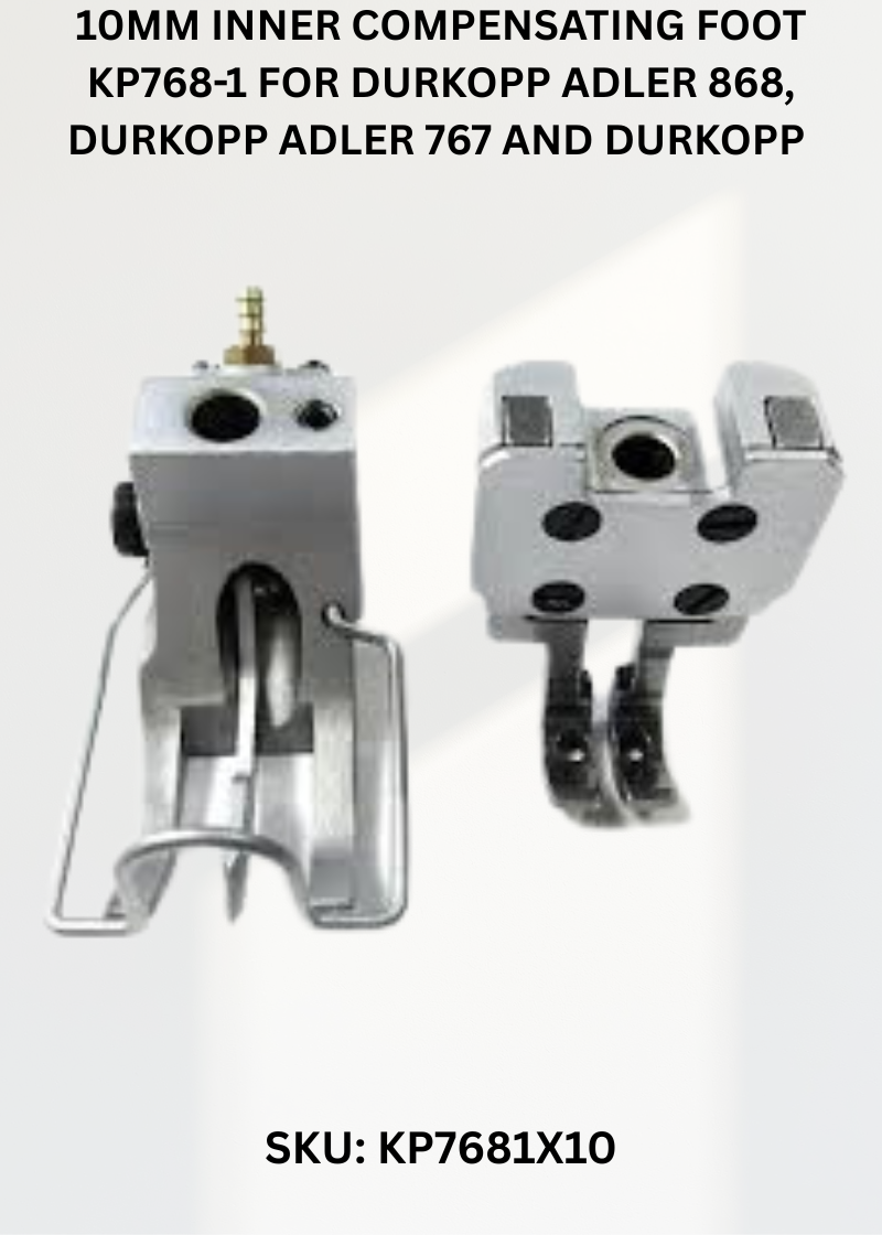 10Mm Inner Compensating Foot KP768-1 for Durkopp Adler 868, Durkopp Adler 767 and Durkopp Adler 768 Sewing Machines