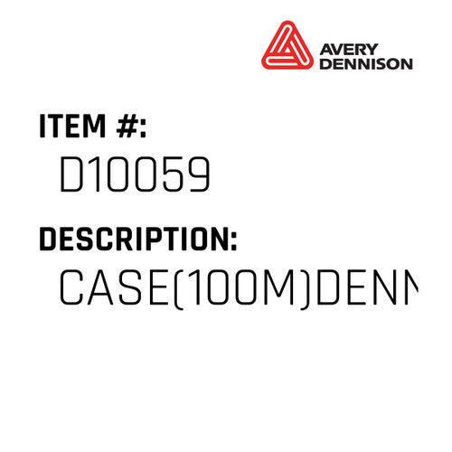 Case(100M)Denn Stapl - Avery-Dennison #D10059