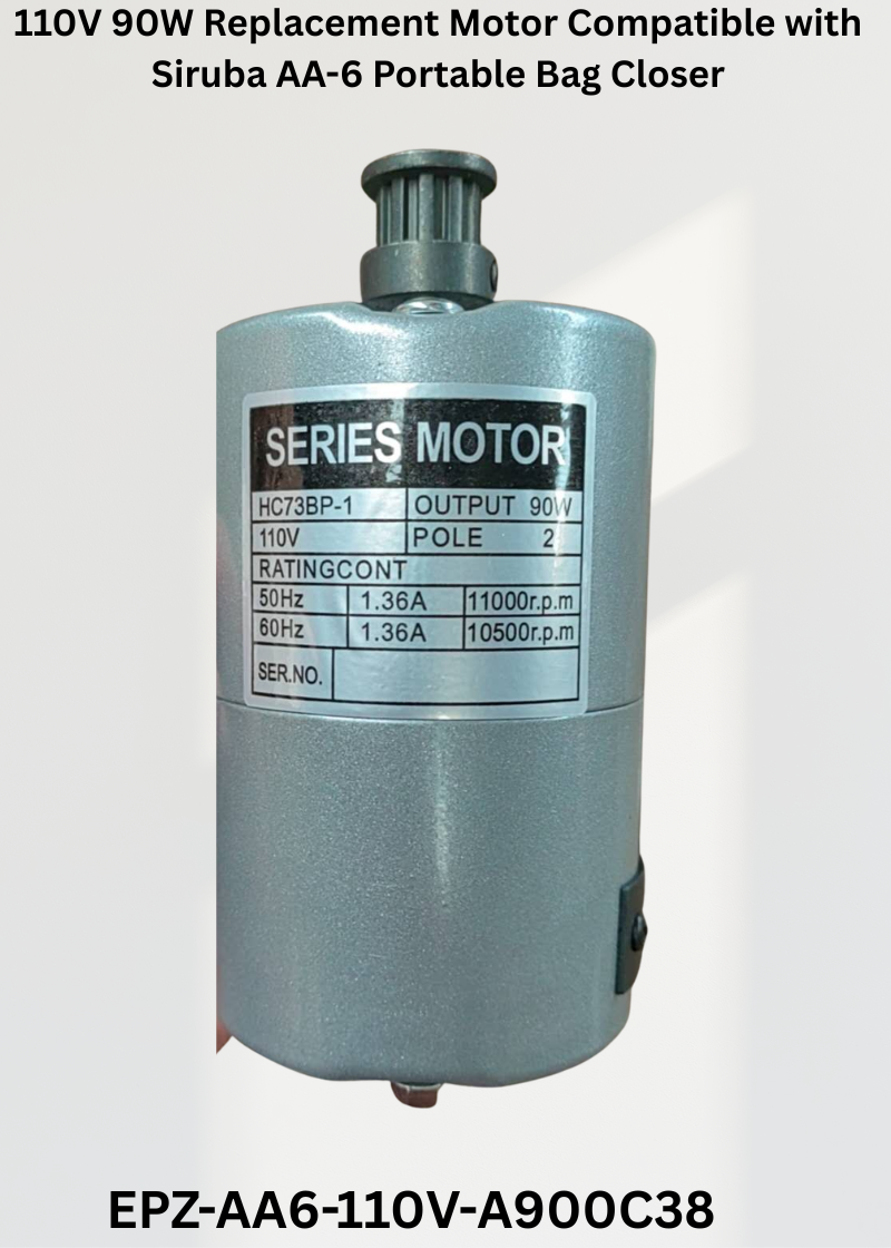 110V Replacement Motor Compatible with Siruba AA-6 Portable Bag Closer